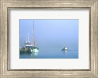 Framed Fishing boats at Loctudy harbor, Brittany, France