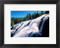 Framed Low angle view of the Bond Falls, Ontonagon County, Michigan, USA
