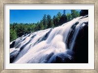 Framed Low angle view of the Bond Falls, Ontonagon County, Michigan, USA