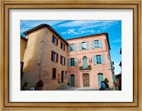 Framed Facade of a building, Hotel de Ville, Roussillon, Vaucluse, Provence-Alpes-Cote d'Azur, France