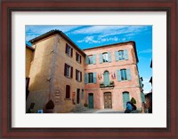 Framed Facade of a building, Hotel de Ville, Roussillon, Vaucluse, Provence-Alpes-Cote d'Azur, France