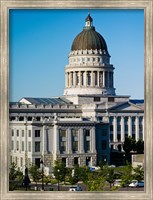 Framed Utah State Capitol Building, Salt Lake City, Utah, USA