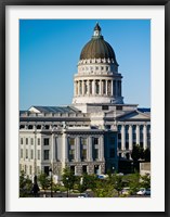 Framed Utah State Capitol Building, Salt Lake City, Utah, USA