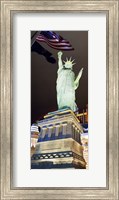 Framed Low angle view of a statue, Statue of Liberty, New York New York Hotel, Las Vegas, Nevada, USA