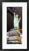 Framed Low angle view of a statue, Statue of Liberty, New York New York Hotel, Las Vegas, Nevada, USA