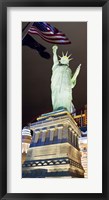 Framed Low angle view of a statue, Statue of Liberty, New York New York Hotel, Las Vegas, Nevada, USA