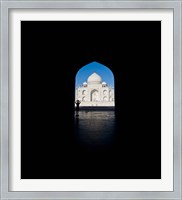Framed Mausoleum viewed through an arch, Taj Mahal, Agra, Uttar Pradesh, India