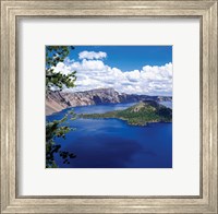 Framed Crater Lake at Crater Lake National Park, Oregon