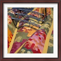 Framed High angle view of a roof of Santa Caterina Market, Barcelona, Catalonia, Spain
