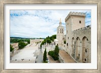 Framed Palace in a city, Notre-Dame Des Domes, Le Palais des Papes, Palais Des Papes,  Provence-Alpes-Cote d'Azur, France