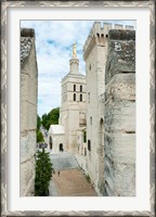 Framed Church in a city, Cathedrale Notre-Dame des Doms d'Avignon, Palais des Papes, Provence-Alpes-Cote d'Azur, France
