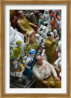 Framed Antique store display of Chairman Mao's communist era souvenir statues, Hollywood Road, Central District, Hong Kong