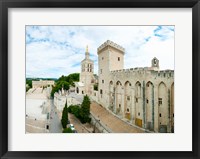 Framed Buildings in a city, Cathedrale Notre-Dame des Doms d'Avignon, Palais des Papes, Provence-Alpes-Cote d'Azur, France