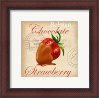 Framed Belgian Chocolate Strawberry
