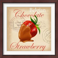 Framed Belgian Chocolate Strawberry