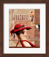 Framed 'French Chocolate I' border=