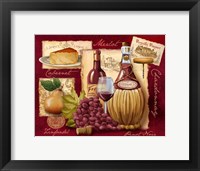 Wine and Cheese Framed Print