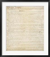 Framed Constitution of the United States I