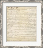 Framed Constitution of the United States I