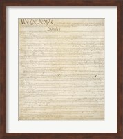 Framed Constitution of the United States I