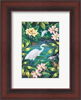 Framed River Egret