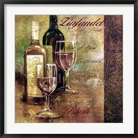 Framed Zinfandel Lettered