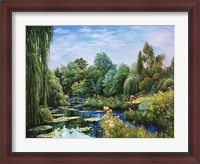 Framed Monet Garden I