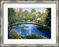 Framed Monet Garden II