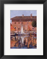 Framed Sailboats On The Canal