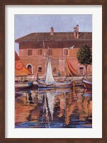 Framed Sailboats On The Canal