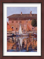Framed Sailboats On The Canal