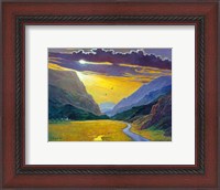 Framed Sunset In Wales