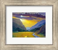 Framed Sunset In Wales