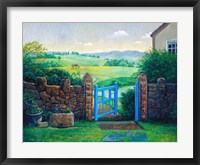 Framed Blue Gate