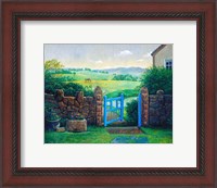 Framed Blue Gate