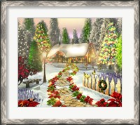 Framed Winter's Cottage