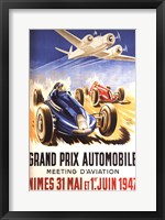 Framed Grand Prix Automobile Nimes