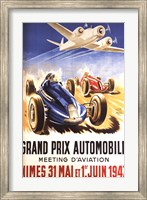 Framed Grand Prix Automobile Nimes