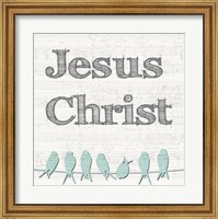 Framed Jesus Christ Birds