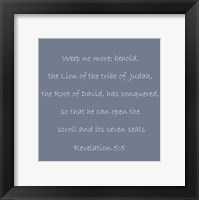 Framed Revelation 5:5