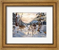 Framed Winter Hunt