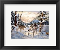 Framed Winter Hunt