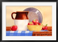 Framed Apples In Yellow Bowl