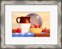 Framed Apples In Yellow Bowl