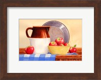 Framed Apples In Yellow Bowl