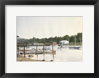 Framed Boats At Low Tide