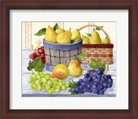 Framed Grapes & Pears