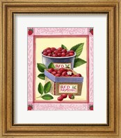 Framed Red Raspberries