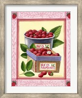 Framed Red Raspberries
