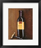 Rustic Wine I Framed Print